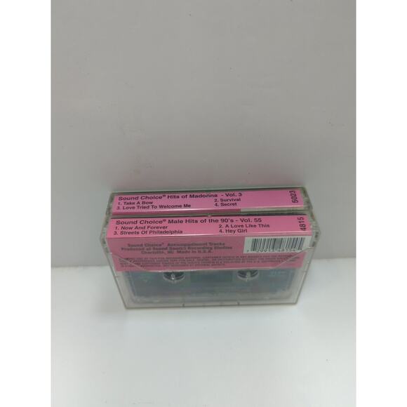 SOUND CHOICE Karaoke Sing Along Tracks Cassette Male Hits 90s, Madonna Hits - Picture 5 of 5